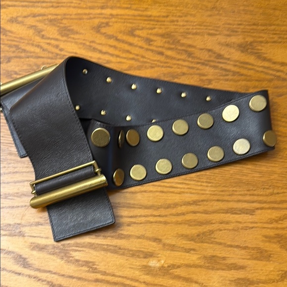 Black and Gold Studded Men's Bag - Picture 1 of 5
